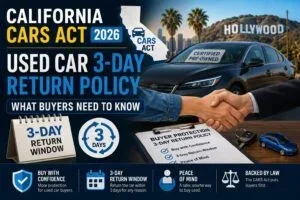 Can I Return a Used Car Within 30 Days and Get My Money Back